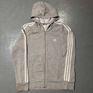 Adidas Vintage Striped Zipup Hoodie